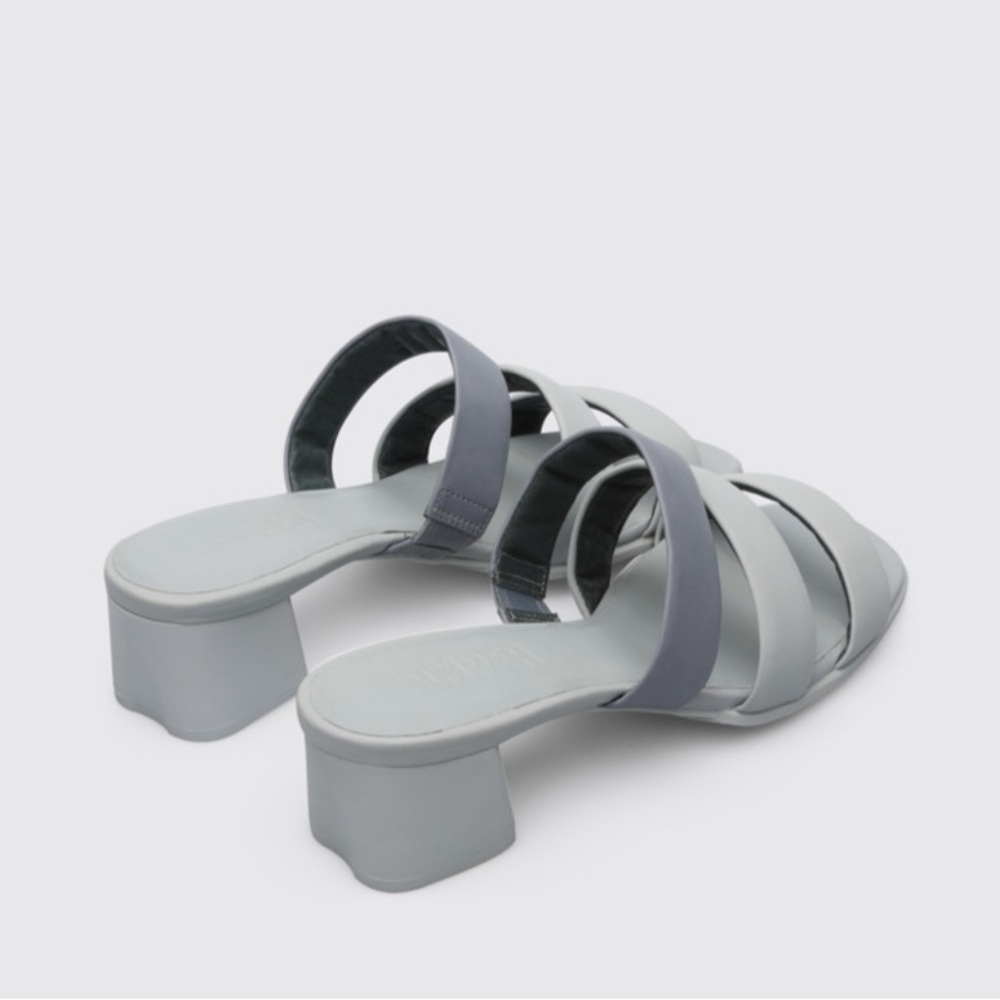 Camper Katie Sandal in Grey Leather
